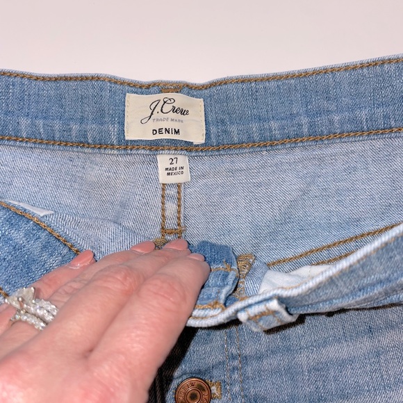 J. Crew button fly Jean shorts Size 27 - Picture 2 of 3